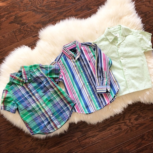 Ralph Lauren Other - Toddler Boy 3T Button Down Short/Long Sleeve Tops
